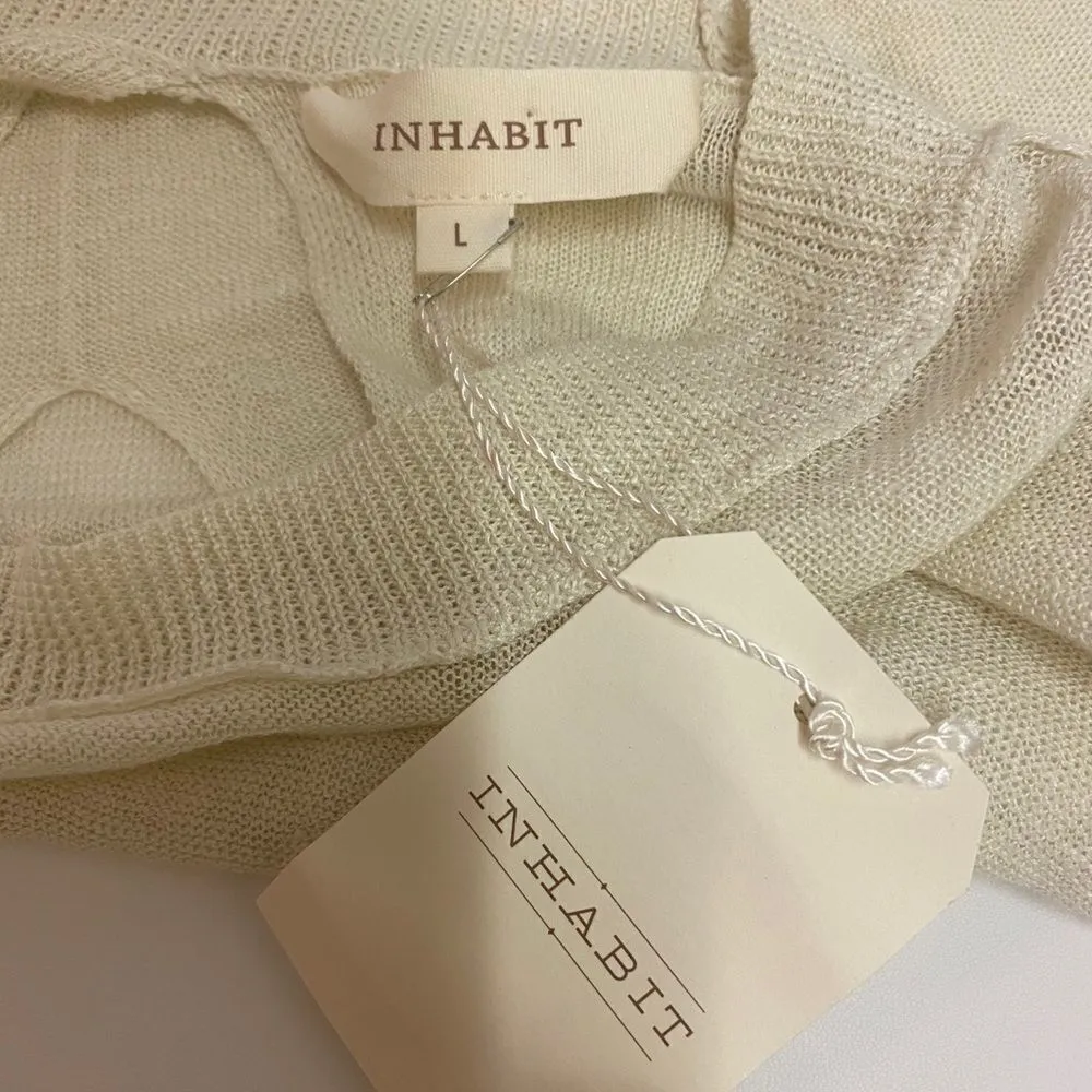 NWT Inhabit linen top with back cutout C31 Size L - Image 10