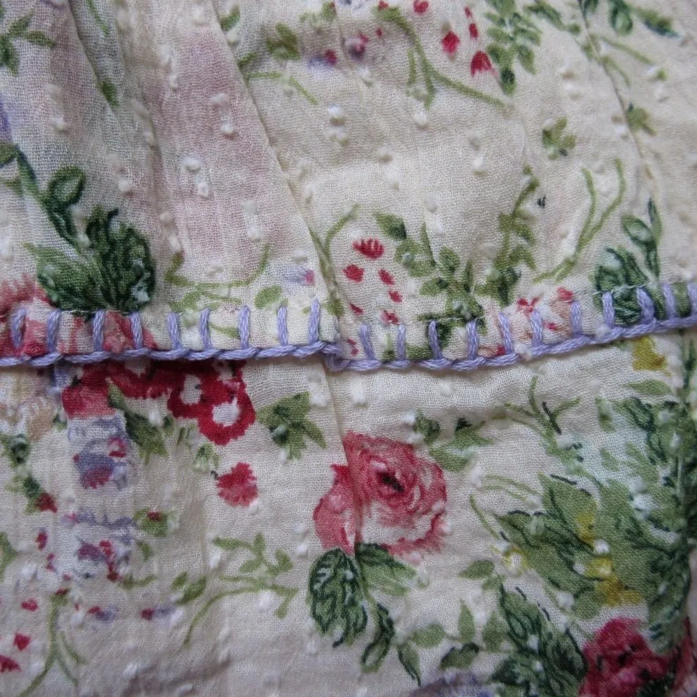 NWT LoveShackFancy Keelin Mini in Shining Gemstone Floral Cotton Dress M - Image 6