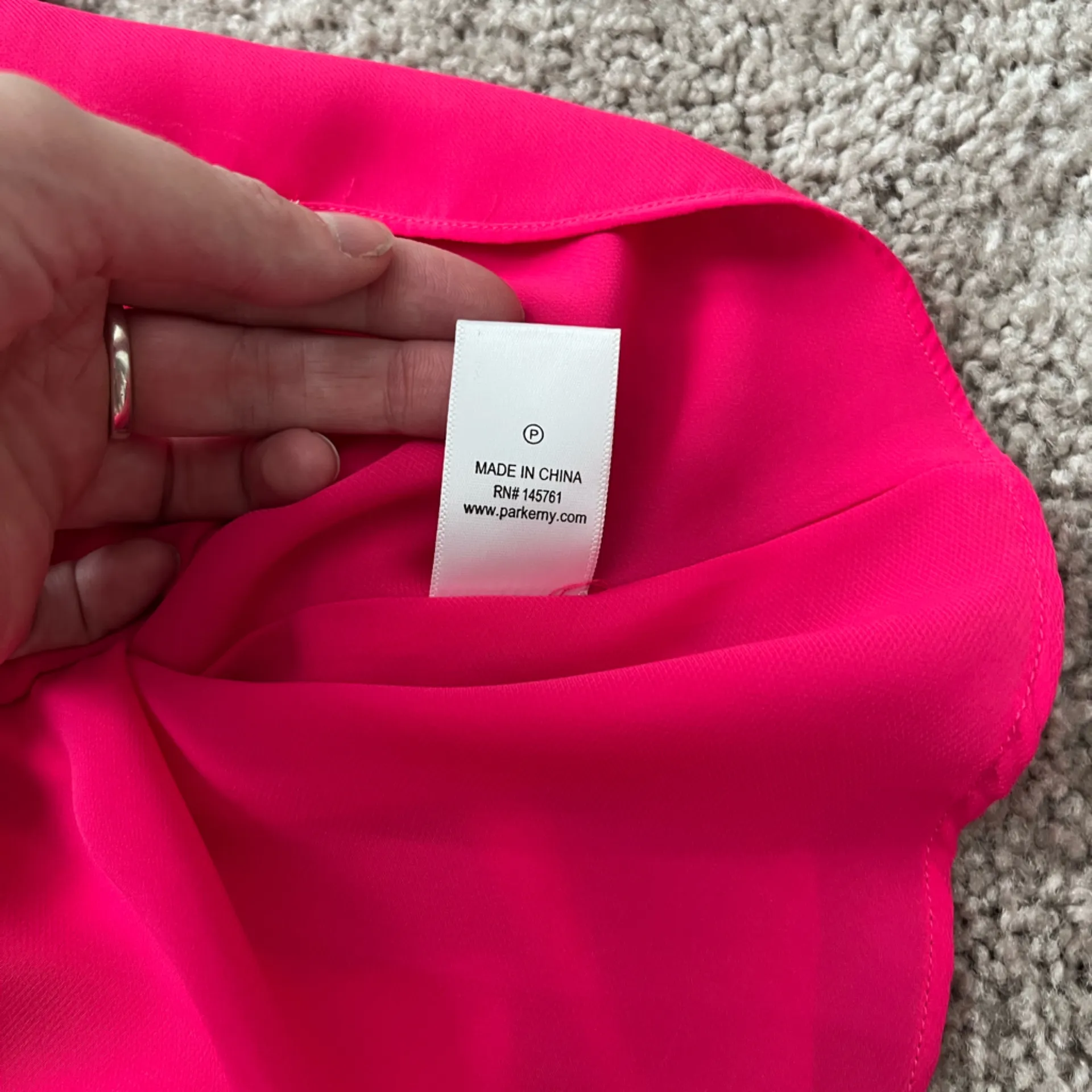 Parker | Rose Pink Ruffle Silk Blouse Tank - Image 5