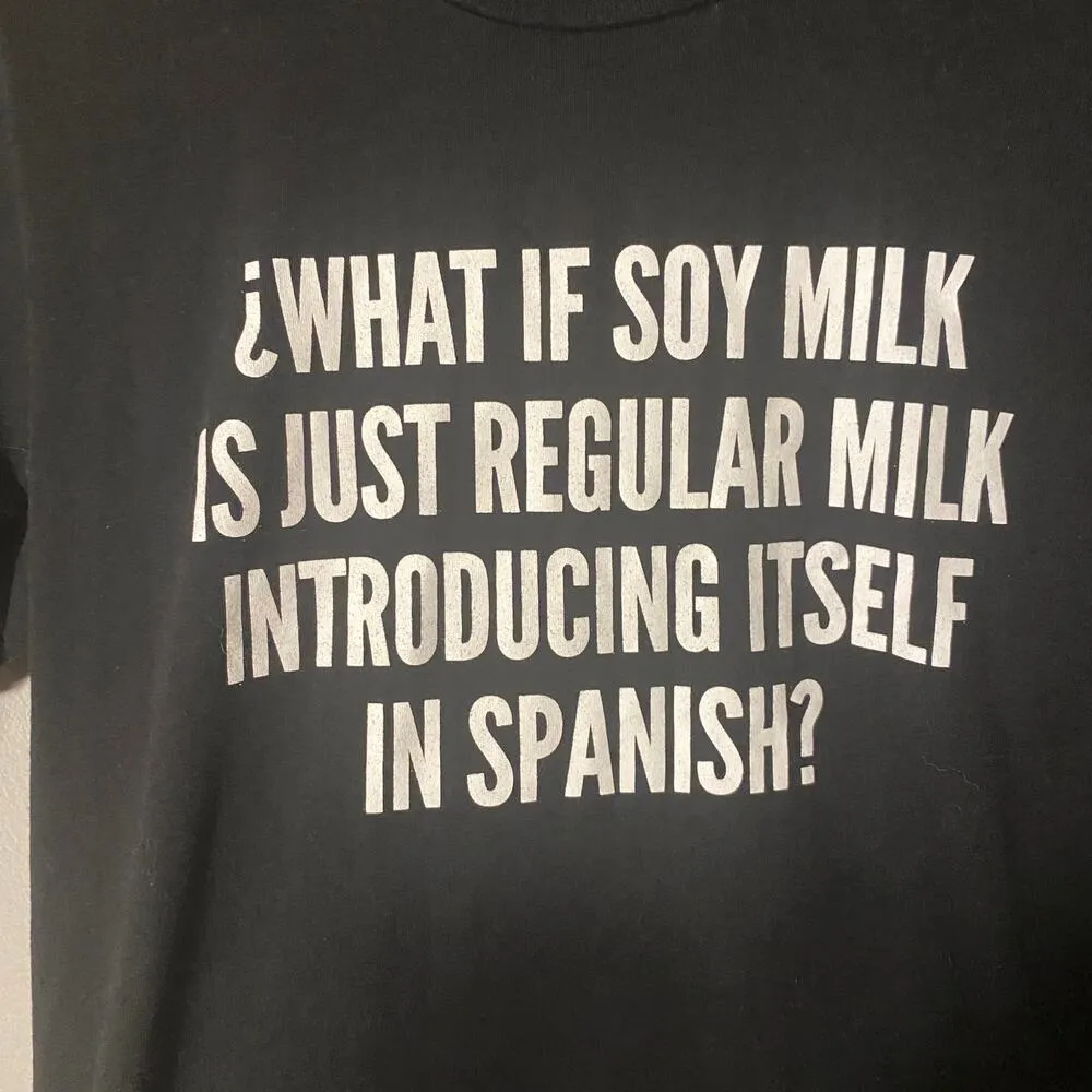 Bella Canvas Black Graphic Funny Cute Short Sleeve Casual T-Shirt Women SZ M - Image 6