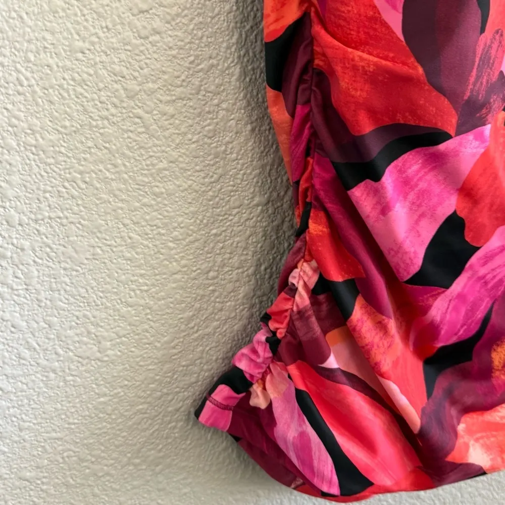 ATHLETA Maldives‎ Bra Cup Tankini Size 38 B/C Liana Floral Mauve - Image 2