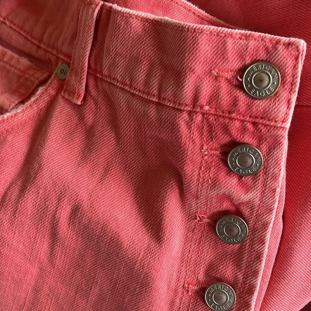 NWOT American Eagle Outfitters Skirts   Denim Mom Skort Wild Watermelon - Image 11