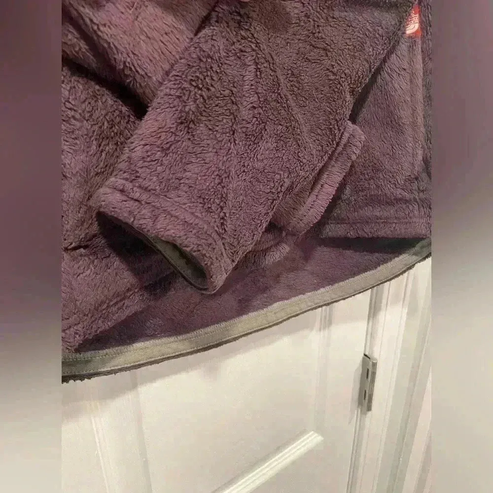 The North Face Mossbud Arcadia 1/4 Zip Fleece Purple Kangaroo Pocket Size Medium - Image 5