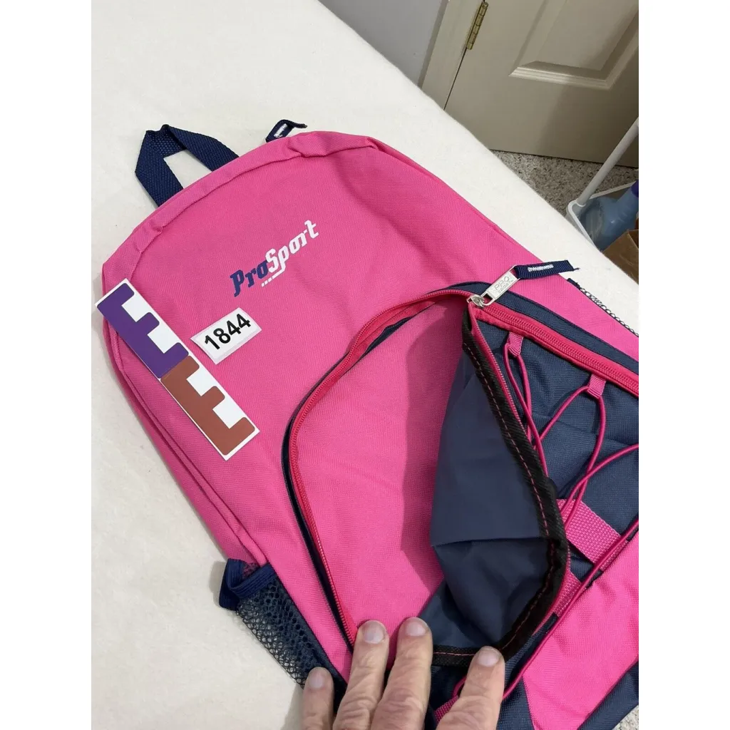 Pro Sport Pink Blue Backpack NWOT - Image 4