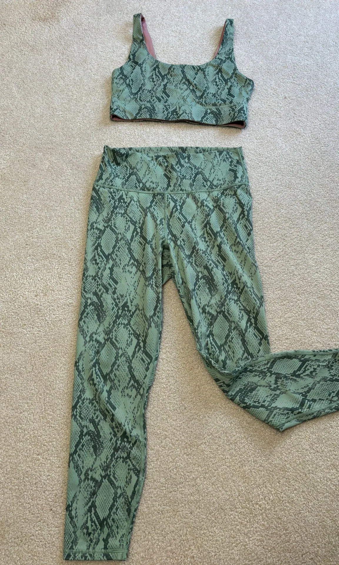 Fabletics Snake Print Sports Bra And Leggings - Image 2