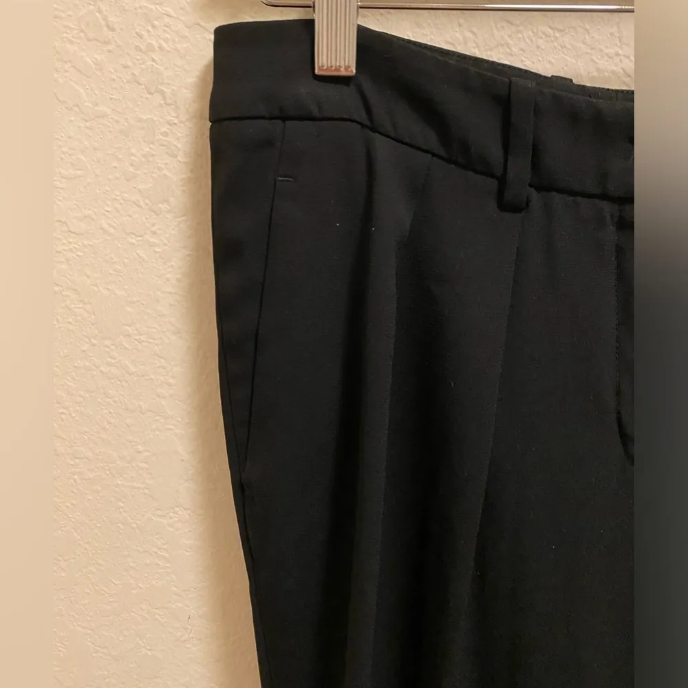 Aritzia Babaton Black Blake Relaxed Fit Pleated Tapered Leg Dress Pants Size 6 - Image 4