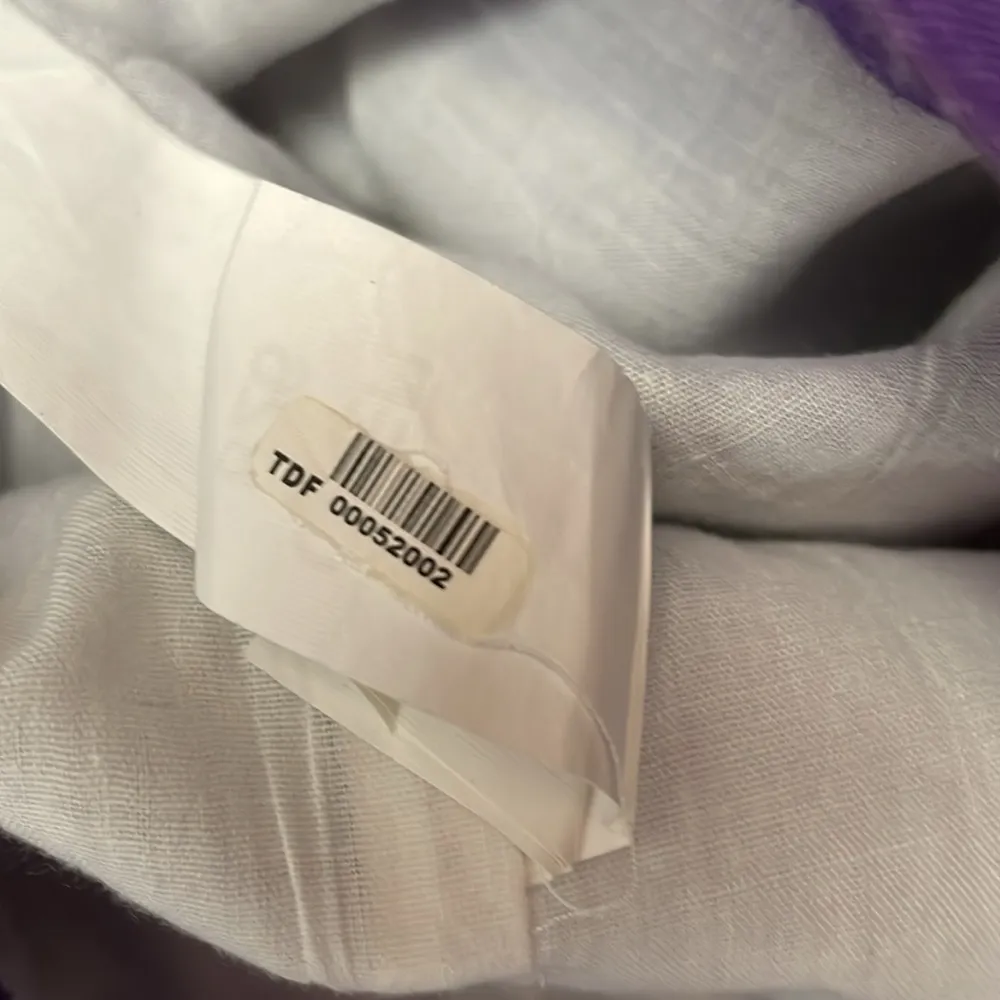 Basic Purple & White Print Above the Knee Zip Front Skirt with Tie Belt XS - Image 11