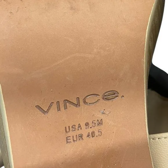 VINCE $350 Noelle Leather‎ Ankle-Strap Platform Sandals heels  9.5 - Image 2