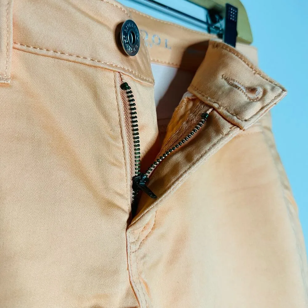 LIVERPOOL Women’s Light Sherbet Orange Prudence Pedal Pusher Jeans Size 2 - Image 6