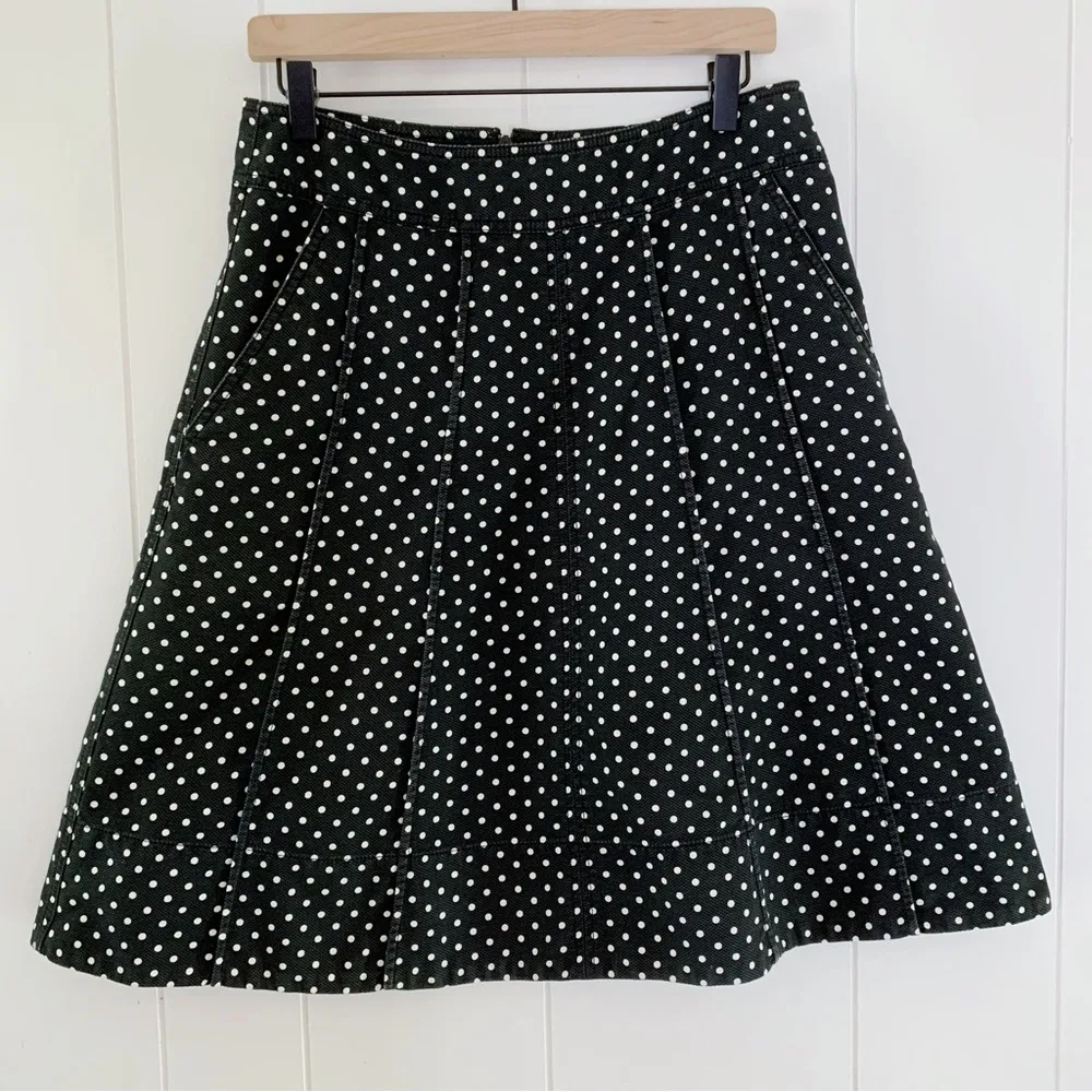 DKNY Black and White Polka Dot Skirt 8 - Image 2