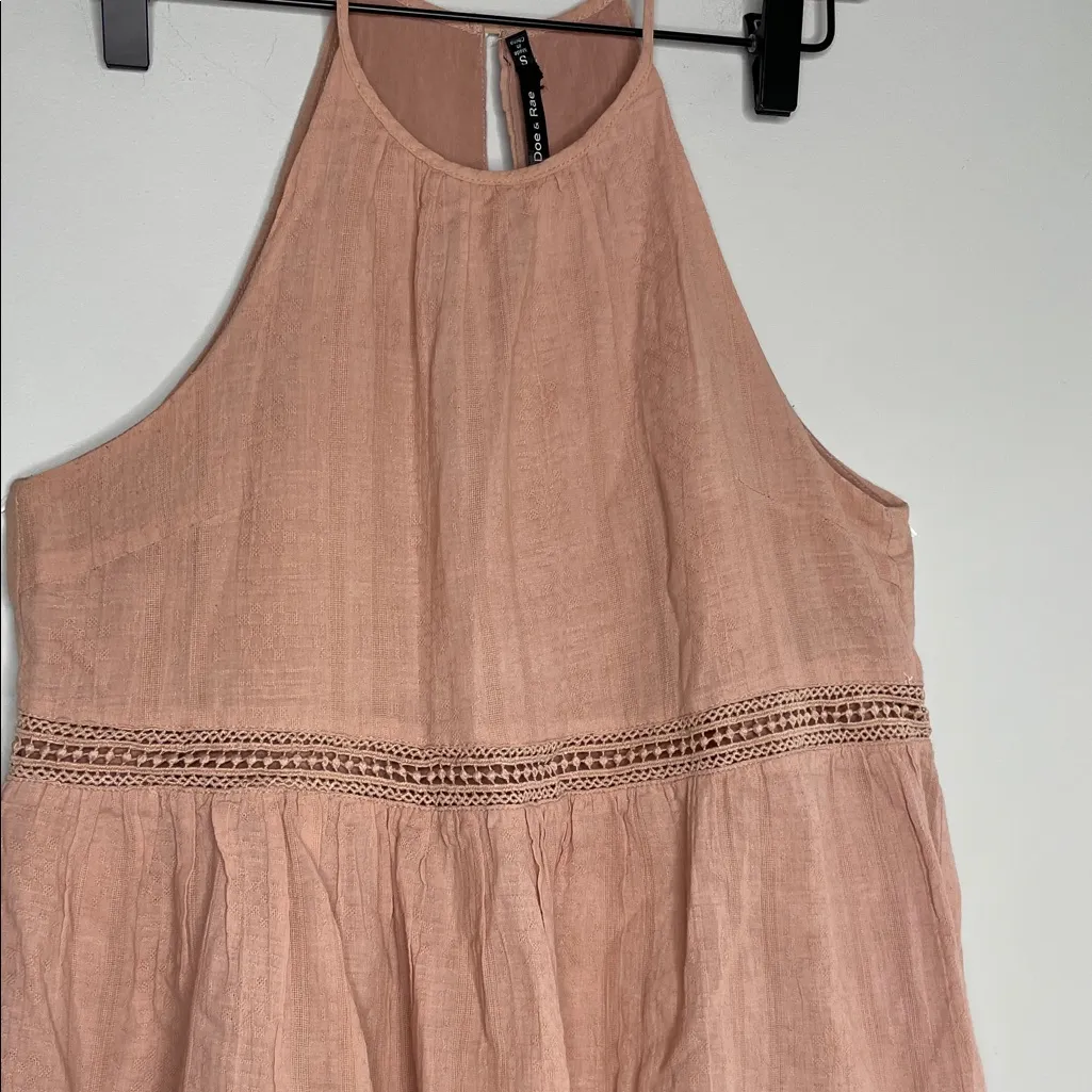 Doe & Rae Blush Halter Tank Top 100% Cotton - Image 4