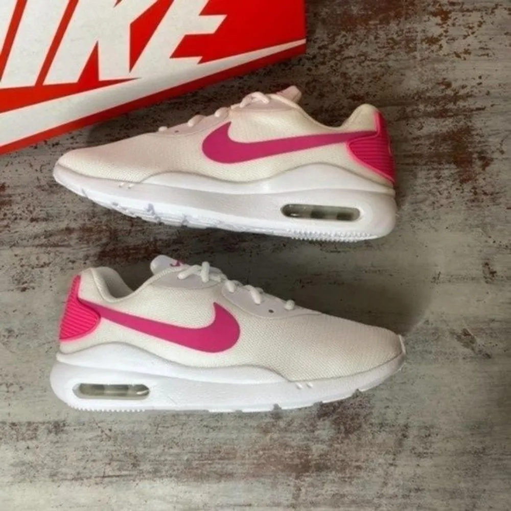 New Nike Air Max OKeto Shoes 8 White / laser fuchsia pink - Image 3