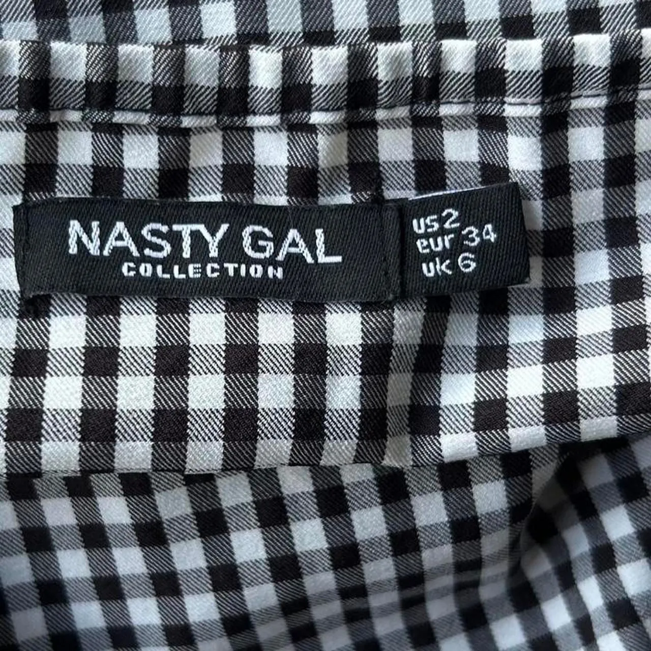 Nasty Gal gingham mini dress - Image 3