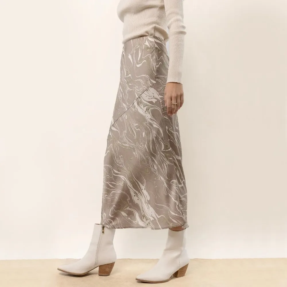 *NEW* Gilli Alana Midi Skirt Tan Size L - Image 2