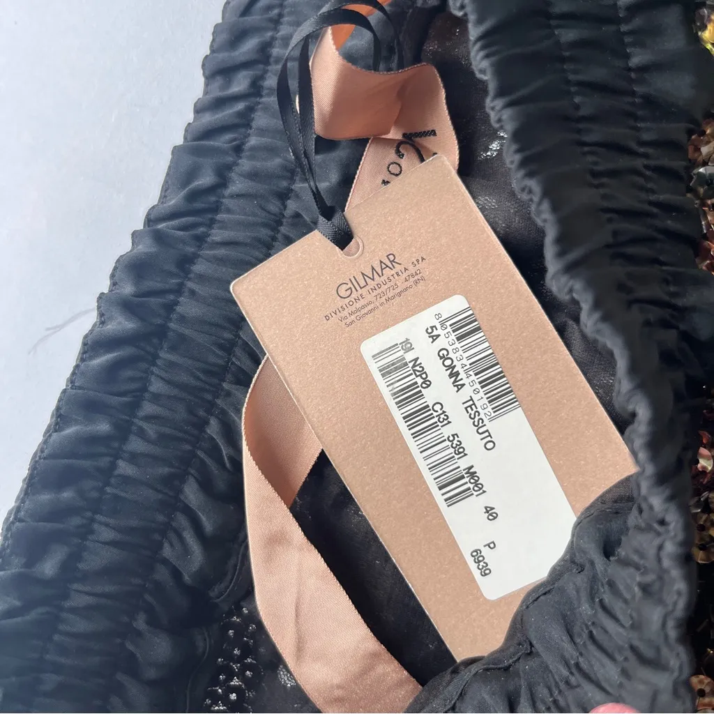 Stylish Snake Print Skirt Small NEW Brown - Image 6