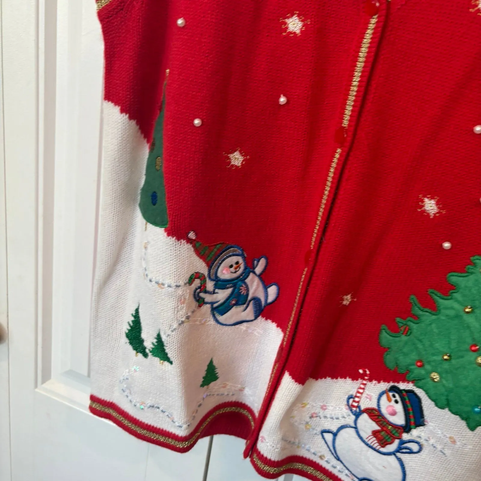 Red Snowman Vest Size Medium‎ - Image 4
