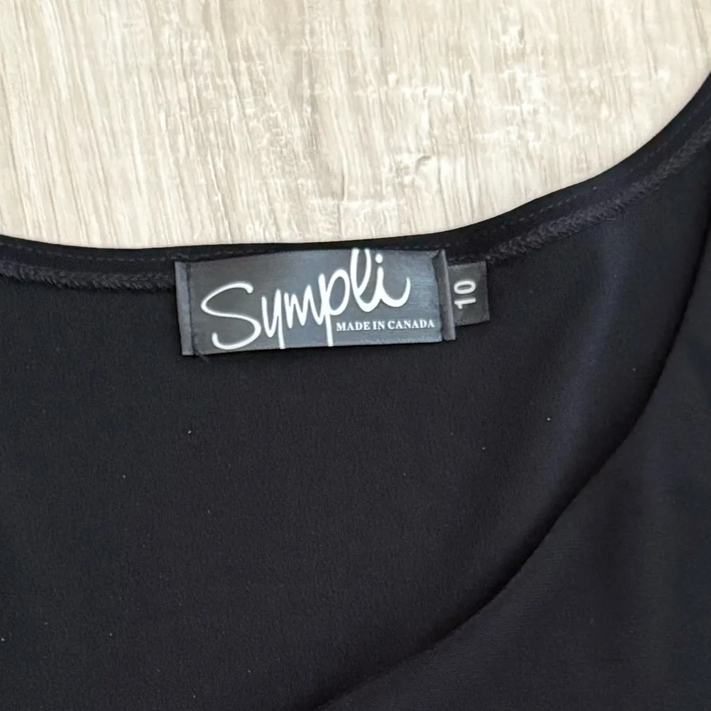 Sympli Canada Asymmetric Cut Out Design Top | Black | 10 - Image 5