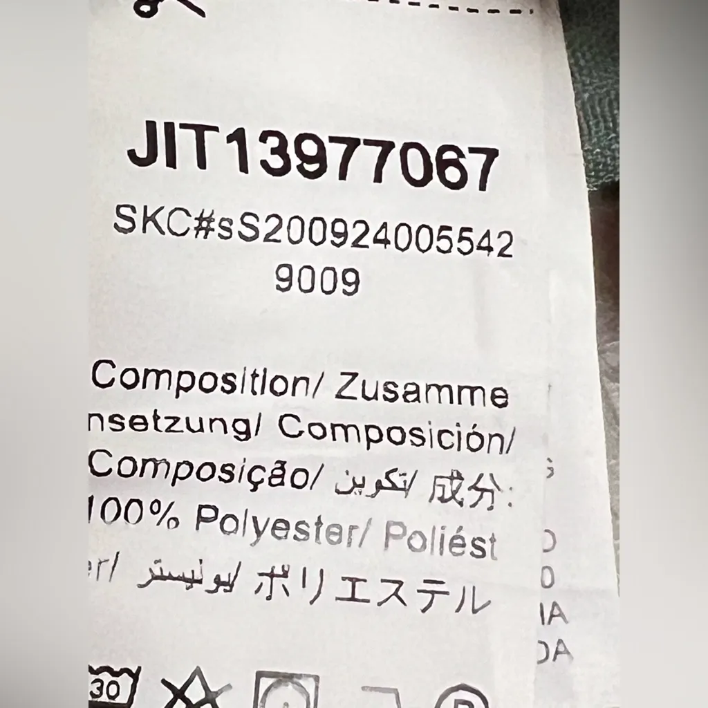 Shein Teal Blue V Neck Corduroy Button Up Jumper Mini Dress - Size 12 - NWT - Image 5