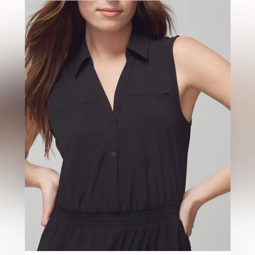 Soma Everstretch Black Utility Romper. Size Medium. - Image 3