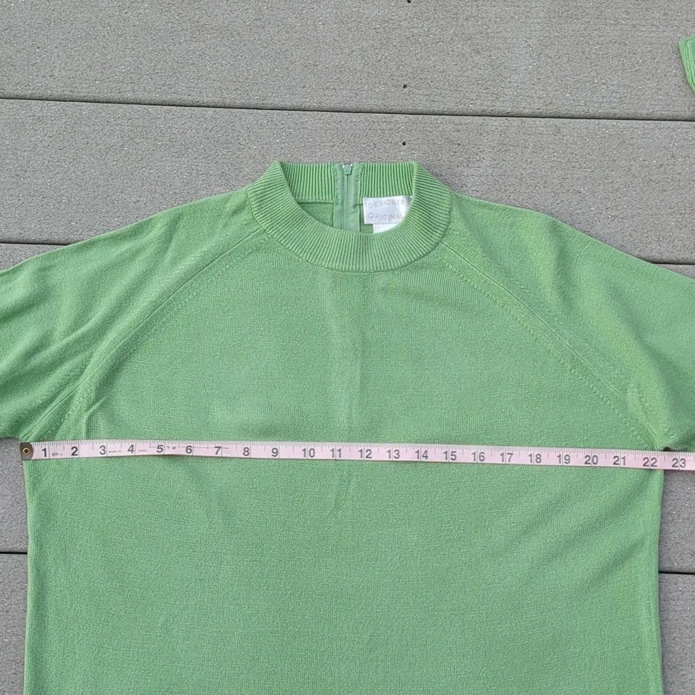 Designers Orignals Luxelon Mock Neck Sweater with 1/4 Back Zipper Size XL - Image 10