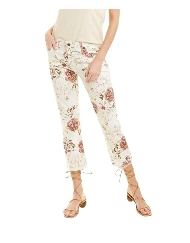 Johnny Was The Cropped Boyfriend Jeans in Rose Nwt - Image 6