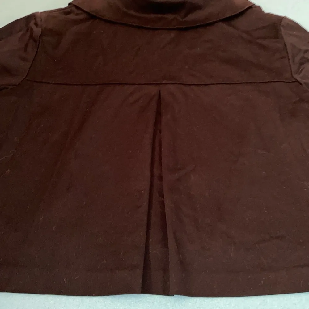 COURTENAY Y2K black jacket blouse Peter Pan collar 2 big buttons vintage size L Size L - Image 4