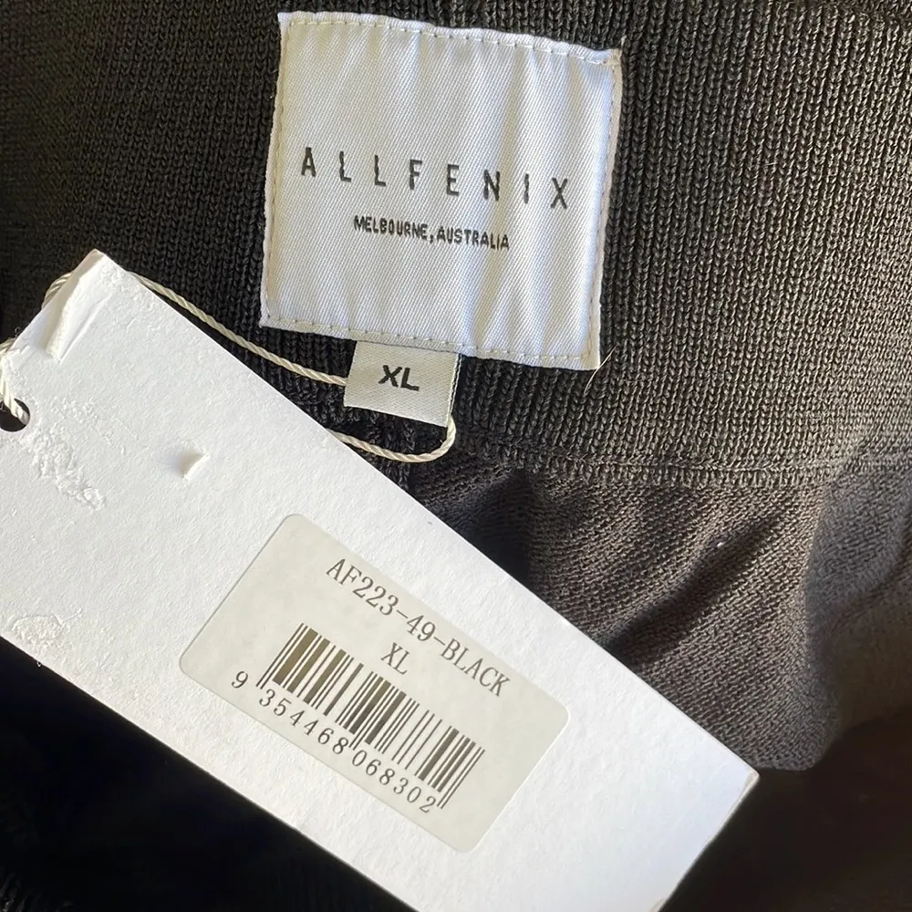 Allfenix Black Knit Lounge Sweater Pants Size XL - Image 5