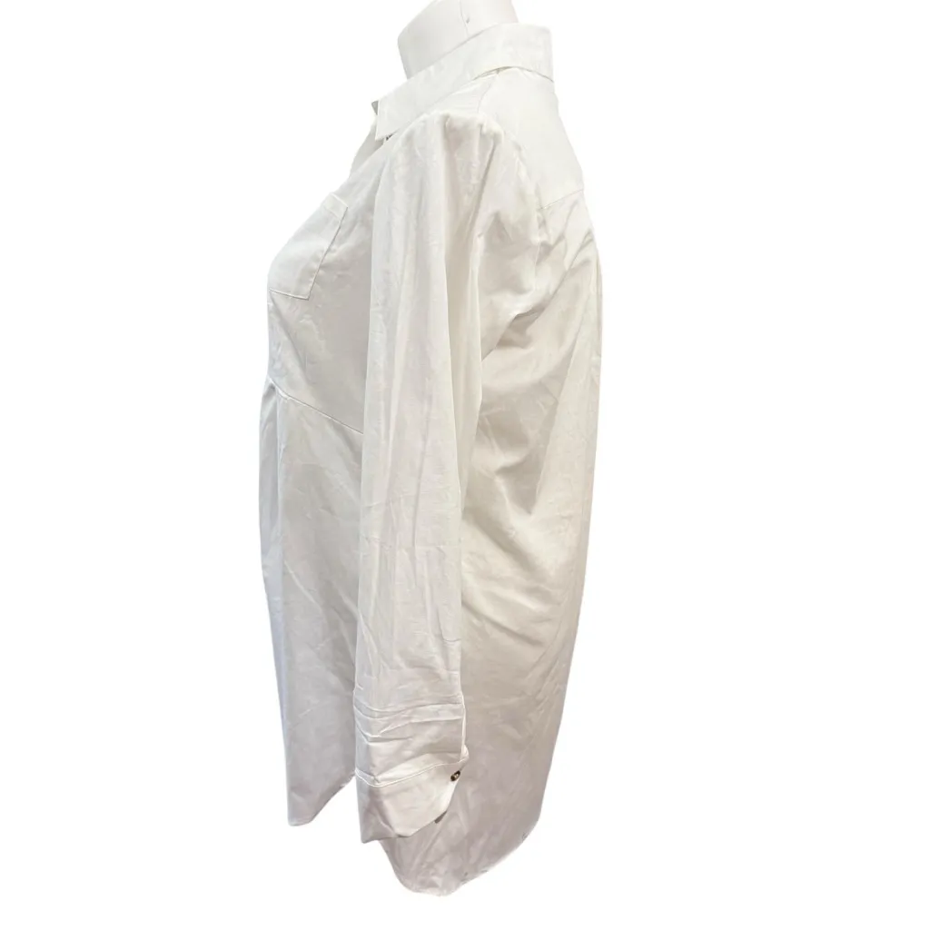 NWT Seraphine White Maternity Button - Image 8