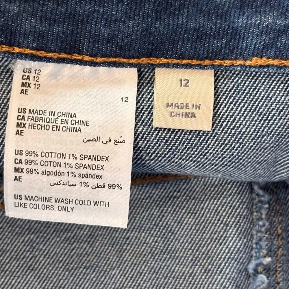 Style & Co‎ Straight Denim Skirt Women's Size 12 Blue Medium Wash Short Pockets - Image 8