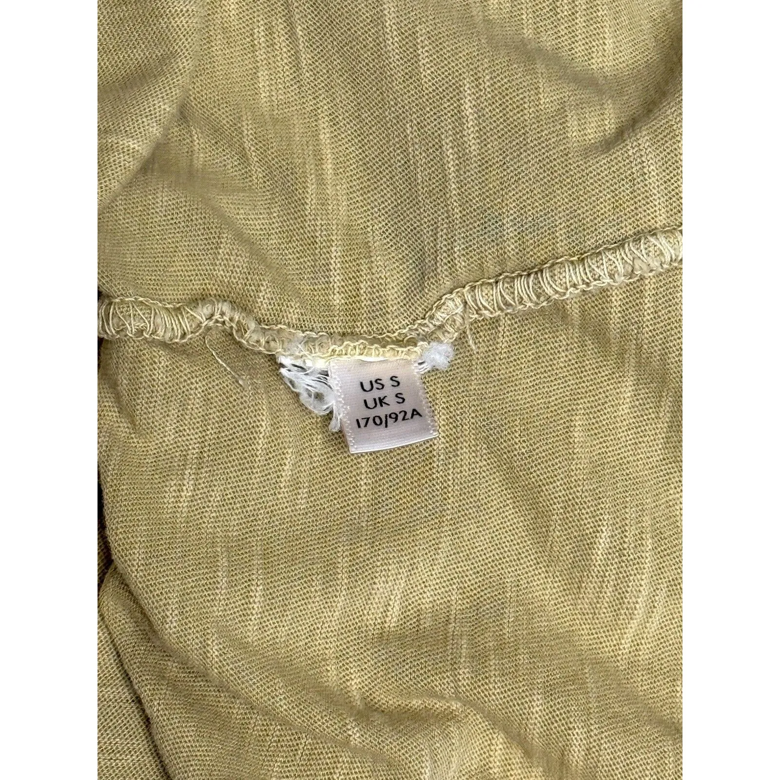 Free People We The Free Sun Valley Tee M V-Neck T Shirt Yellow/Green Small - Image 6