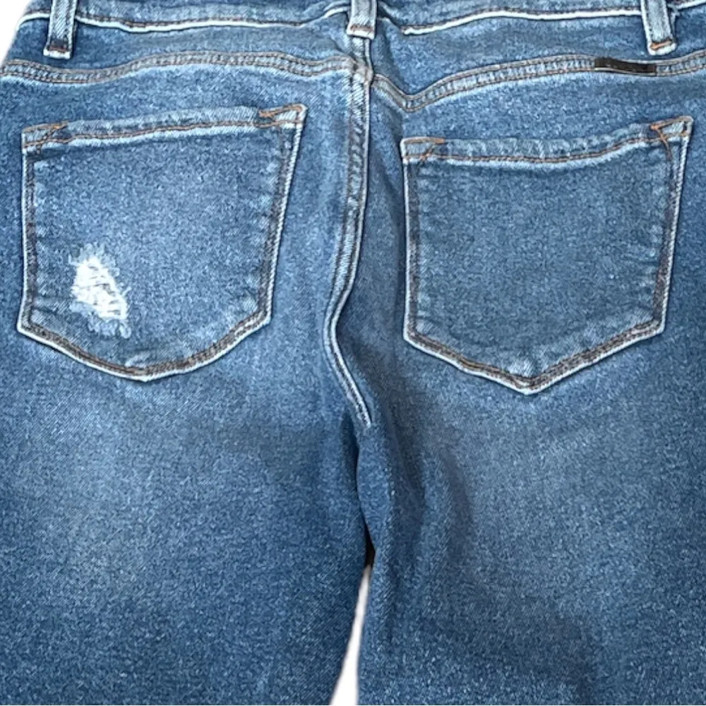 KanCan Distressed High Waist Slim Jeans Blue Size 11/29 - Image 4