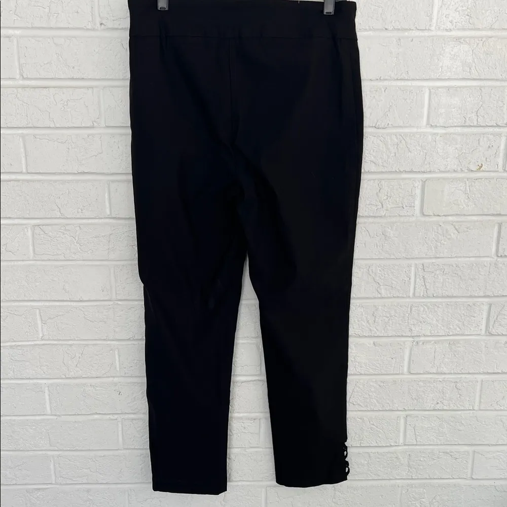 Counterparts Black Cropped Pants with Cutout Detail Size 10 - Image 6