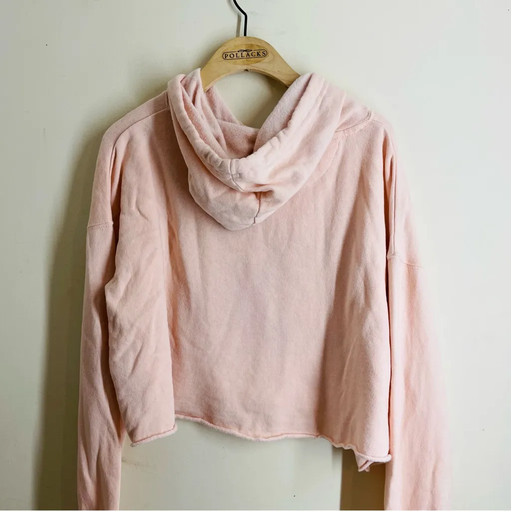 Country Music Hall of Fame Cropped Hoodie Sweatshirt Pink size S Nashville - Image 2