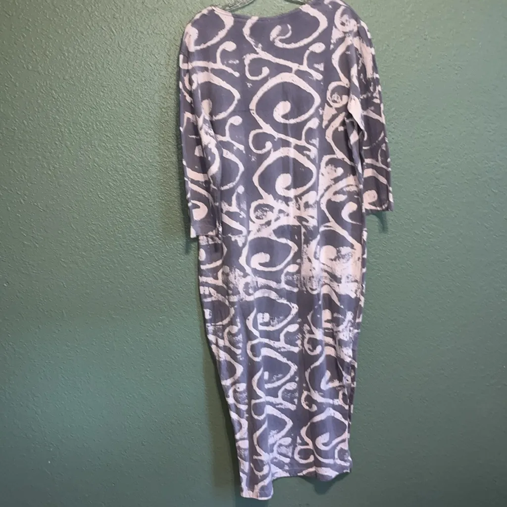 Hand painted floral long dress by Oklahoma artist - Image 4