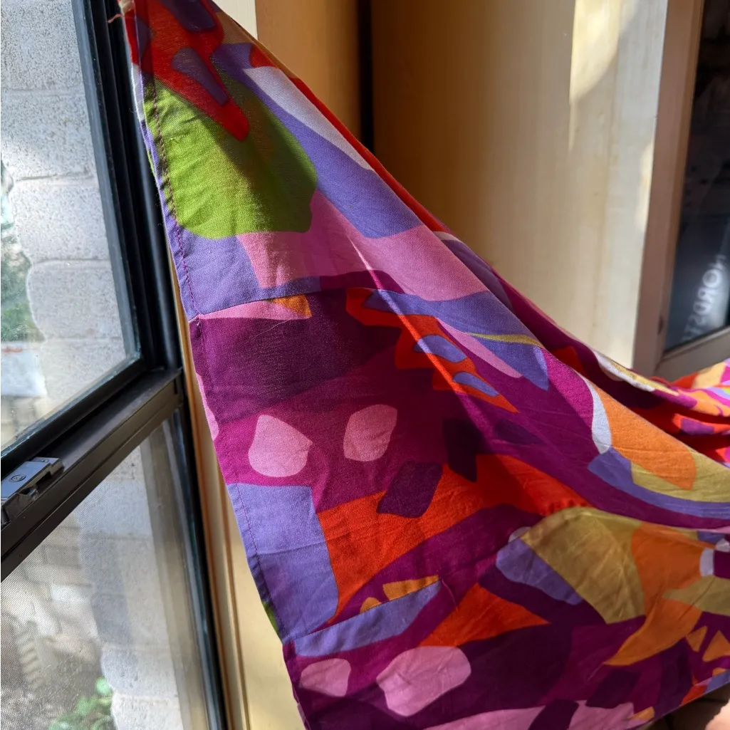 Colorful palazzo pants Pink Size L - Image 4