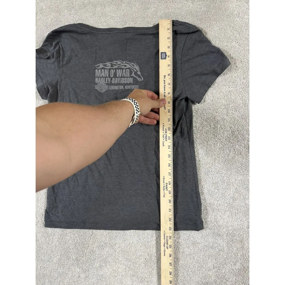 Harley Davidson Tshirt Rare Womans Med Looney Tunes Kitty Gray 2017 Lexington,KY - Image 7
