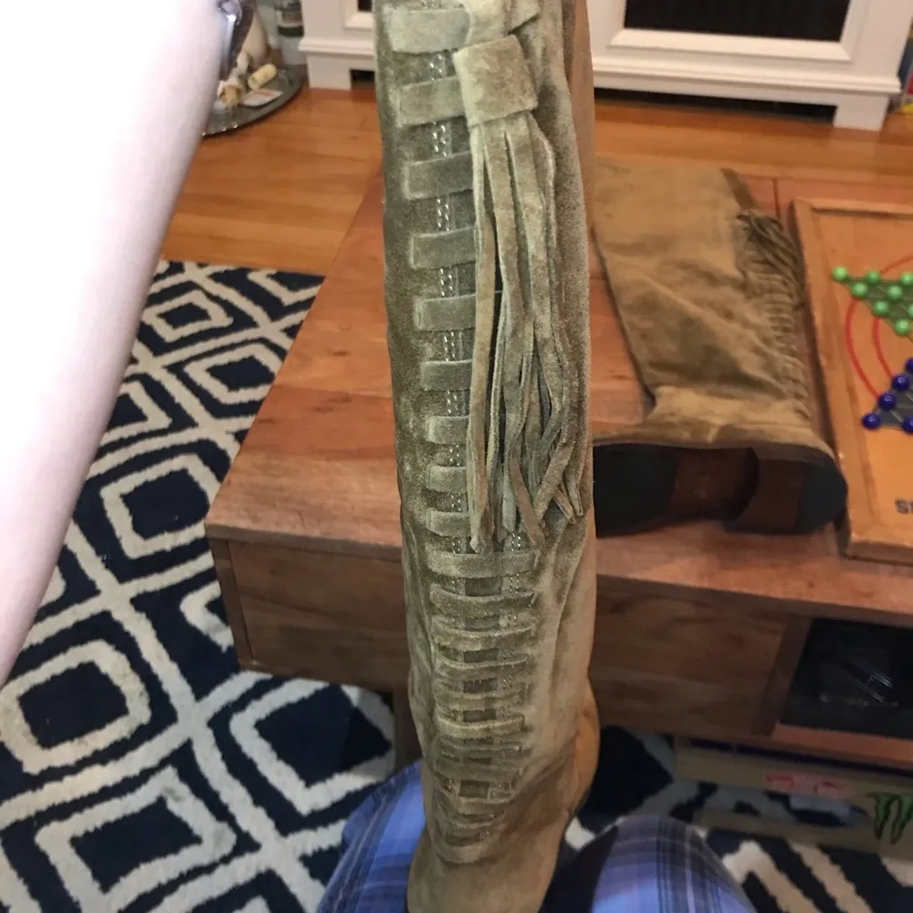 Frye Tina Tassel lace NWOB Over the knee boots 5.5 - Image 8