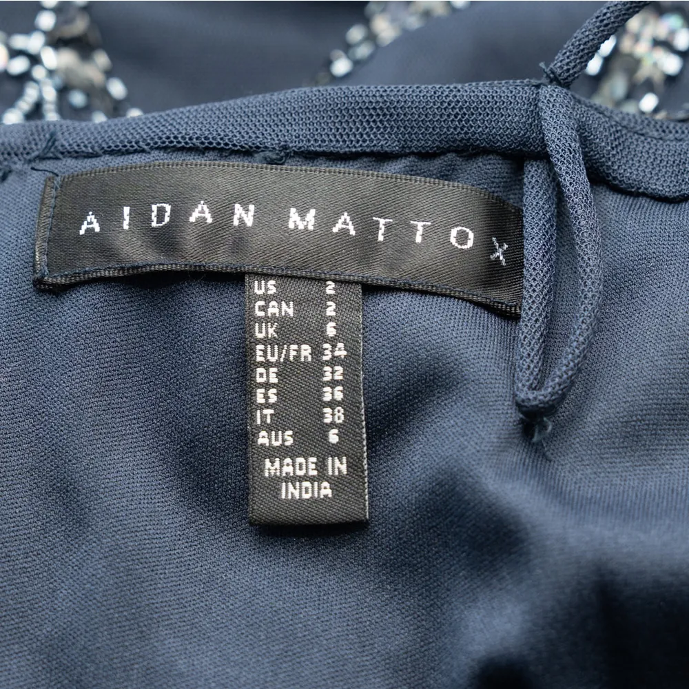 Aidan Mattox Beaded Cold Shoulder Halter Gown NWT - Image 4