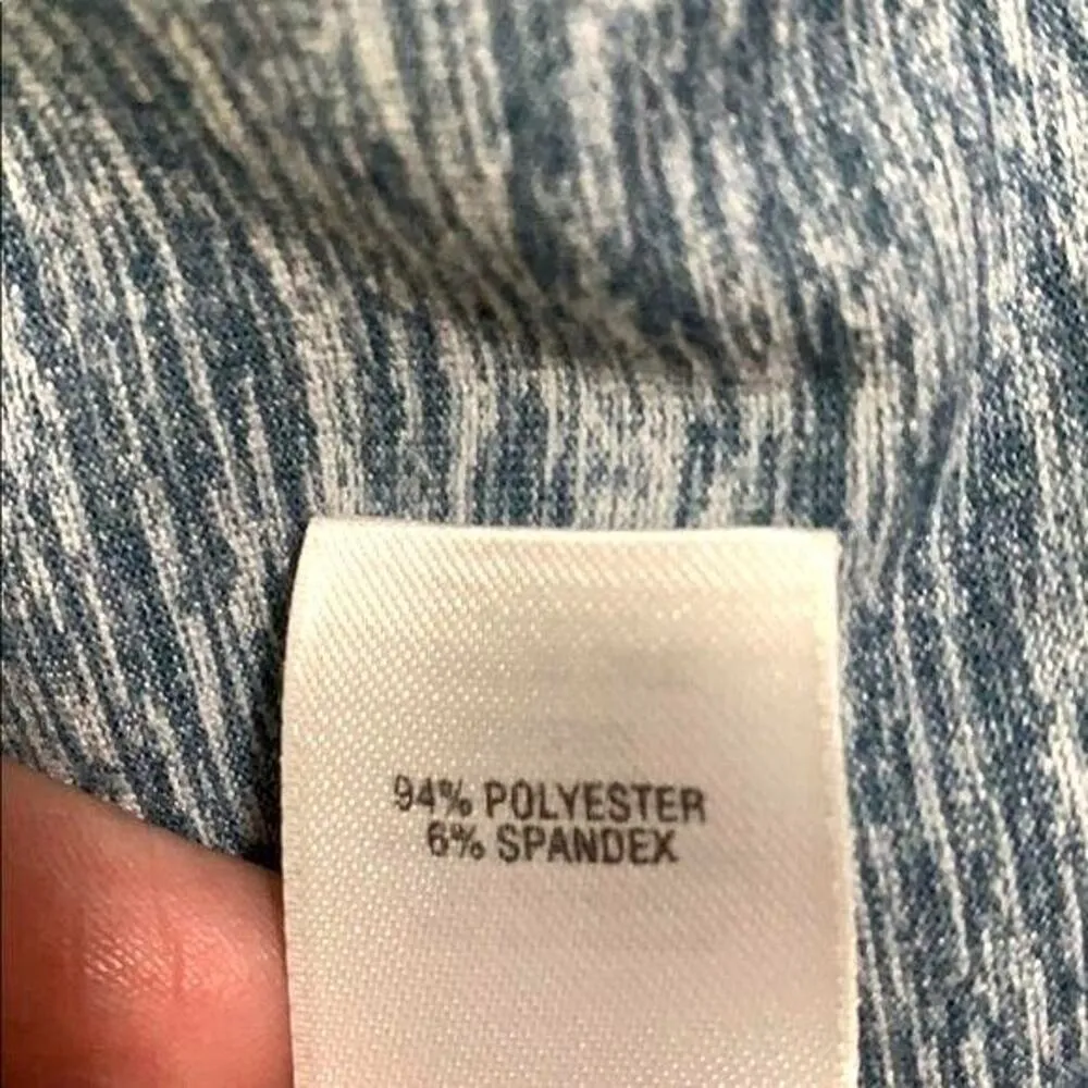 Cabelas Womens Sweatshirt Hoodie Cowl Neck Hooded Pullover Blue Gray Medium - Image 9