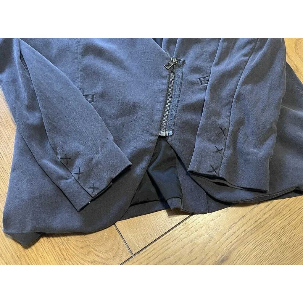 GoSilk Go Silk Women's Size 6 Moto Jacket Zip Up‎ Pockets & Sleeves Mob Wife - Image 8