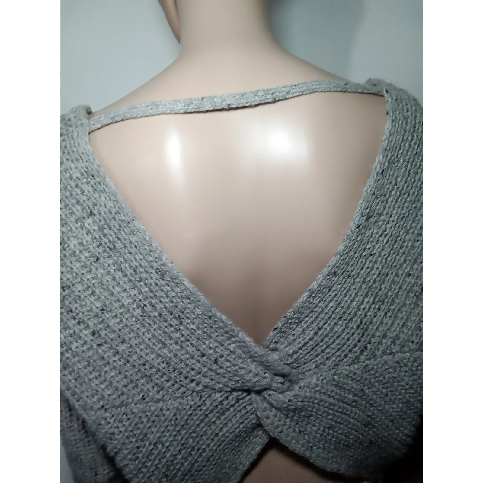Ruby Moon sz sm gray crop sweater wool‎ blend - Image 15