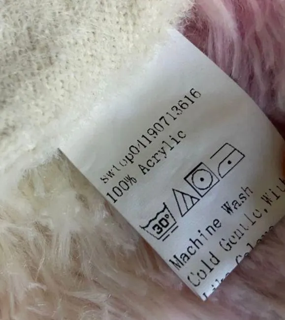 Fuzzy Embroidered Butterfly Crop - Image 9