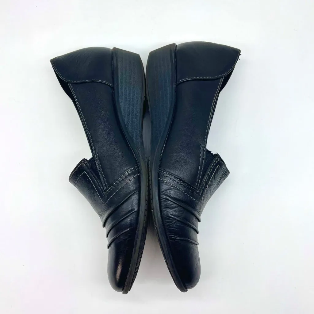 Earth Origins Laughlin Black Leather Slip-On Comfort Loafers Shoes Size 6.5 - Image 6