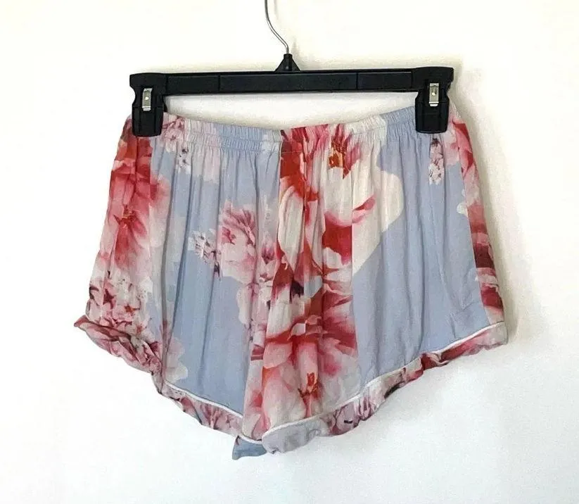 PLUM PRETTY SUGAR Oceane Lulls The Billows Blue Floral Lounge Set Size Small - Image 11