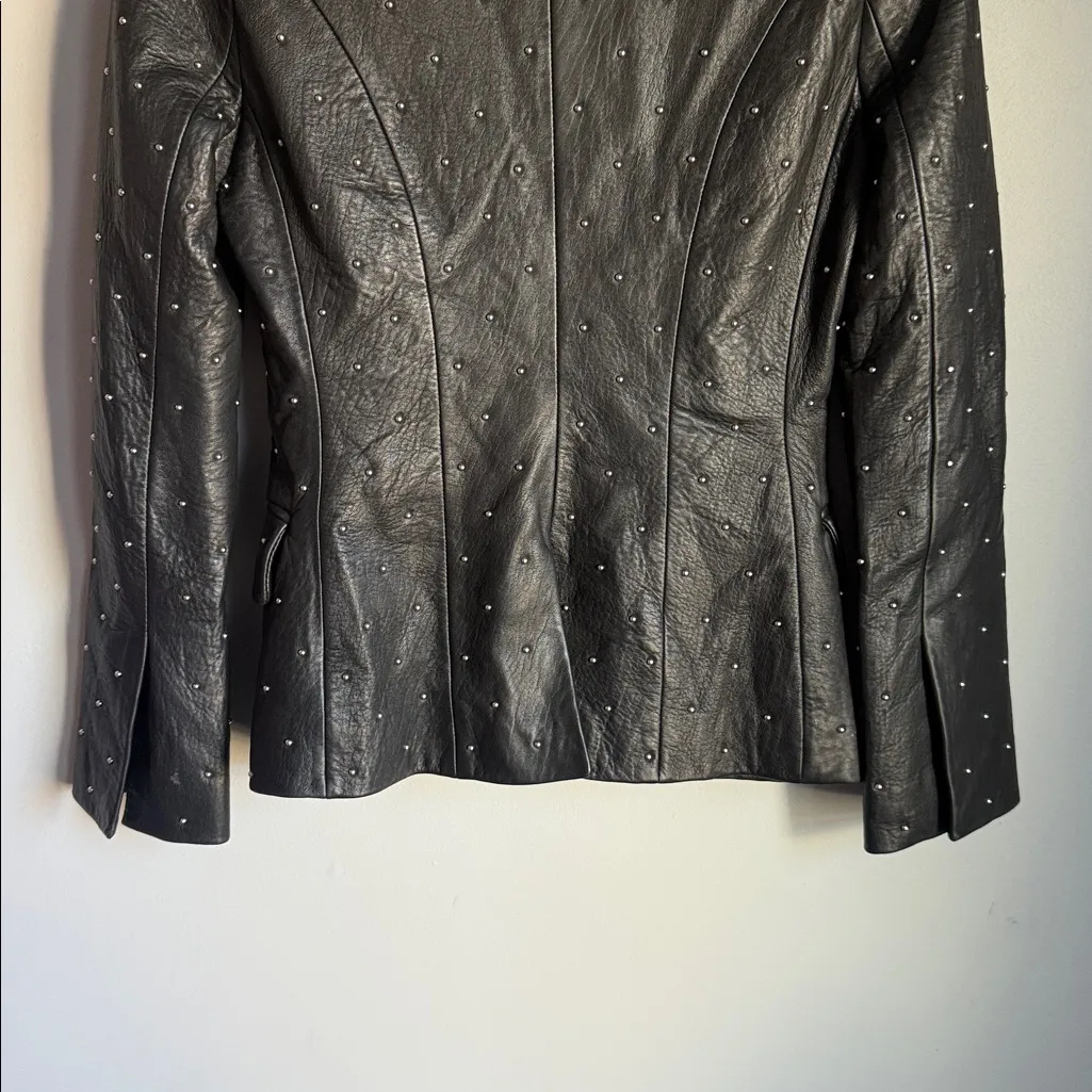 L'Agence Montegoi Studded Leather Blazer 0 - Image 11