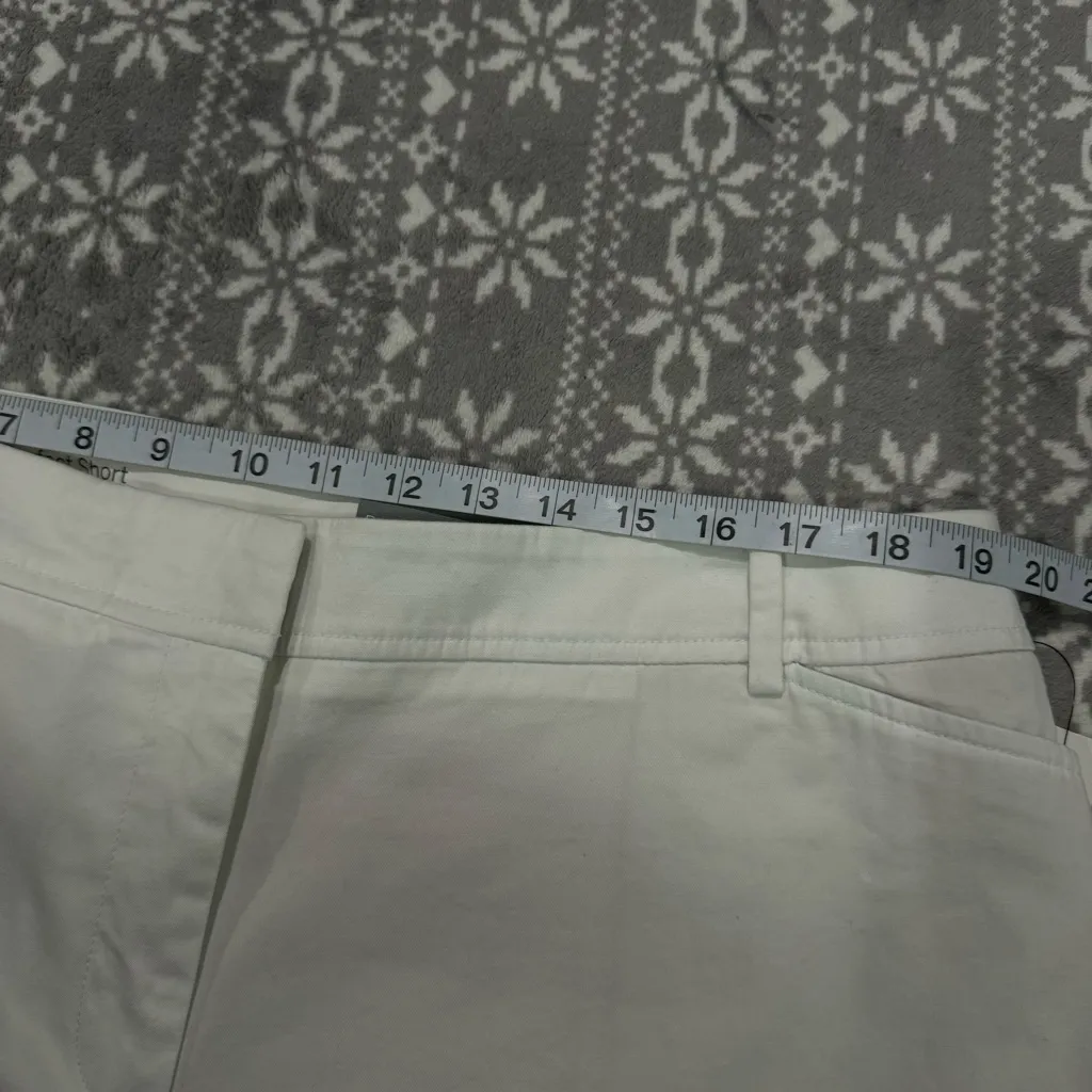 NWT‎ Talbots Perfect Short 11" In White Size 18W Petite - Image 9