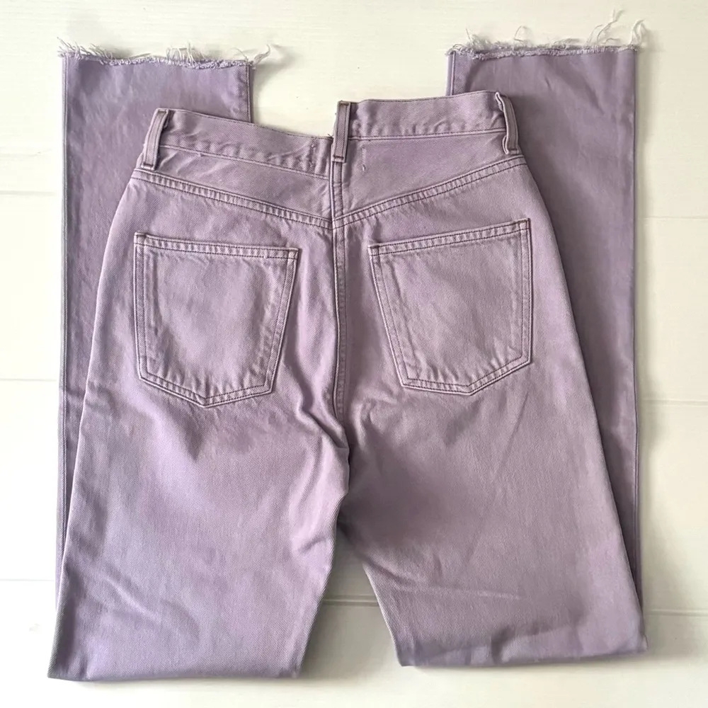 AGOLDE Criss Cross High Rise Straight Jeans In Hard Candy - Image 7