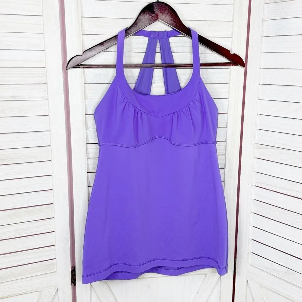 Lululemon Scoop Me Up Tank Top Shirt Purple 6 Racerback Scoop Neck - Image 7