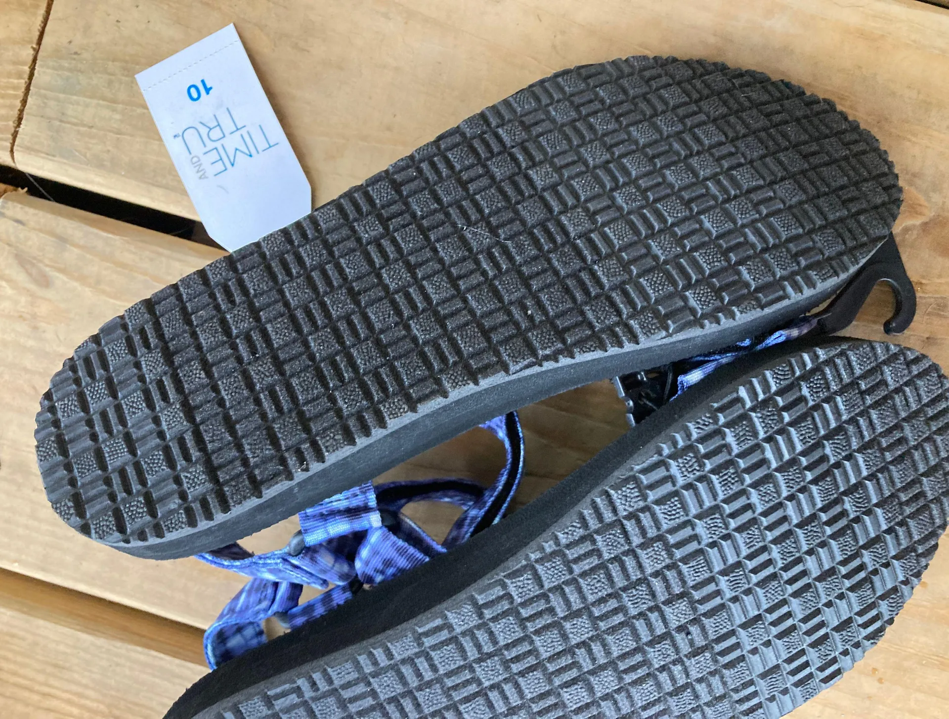 NWT Blue Tie Dye Strappy Sandals - Image 2