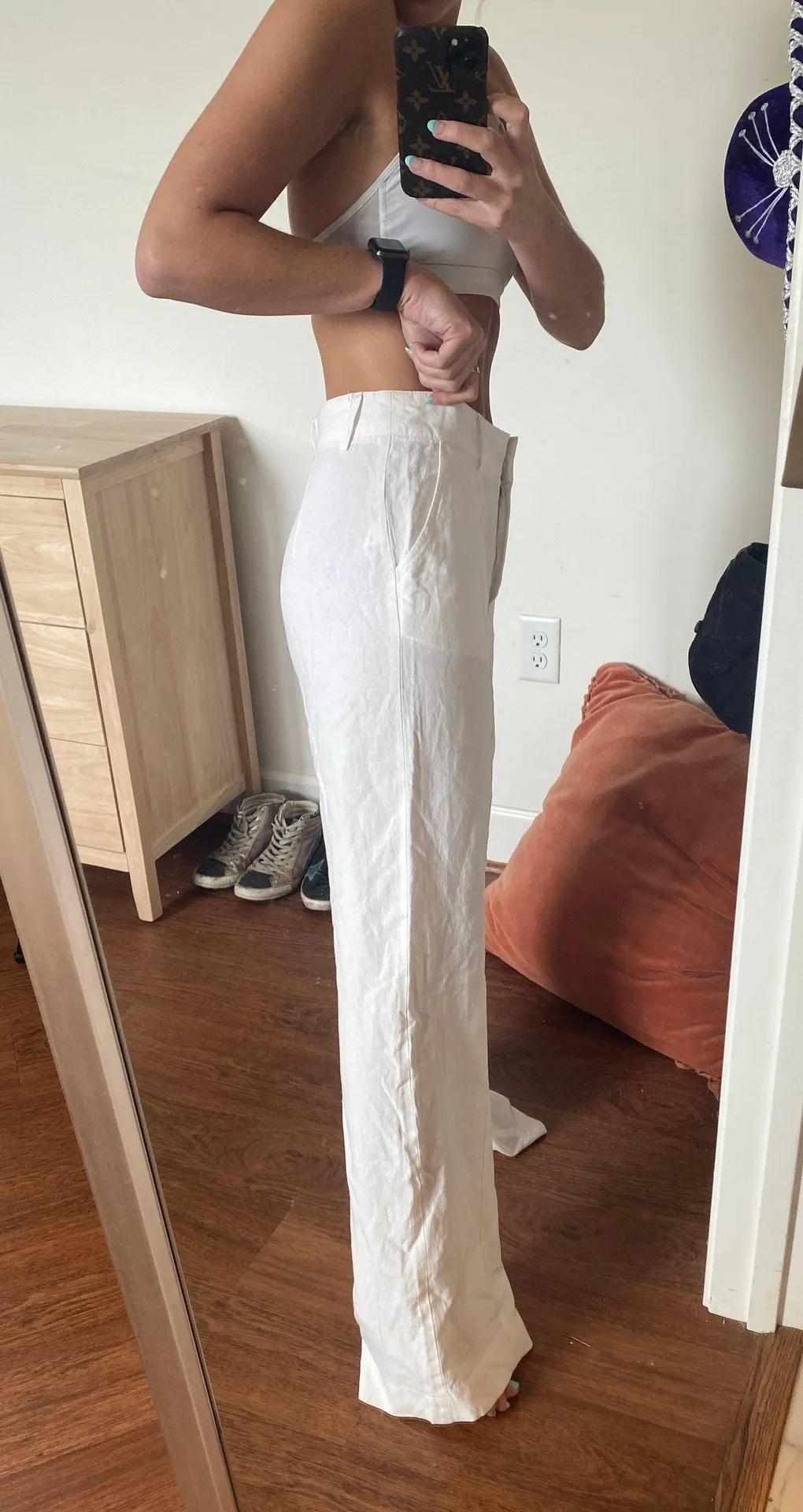 Newbury Kustom white linen pants - Image 2